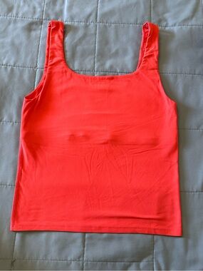 Carbon38 Activewear Square Neck Crop Tank Top Size XL